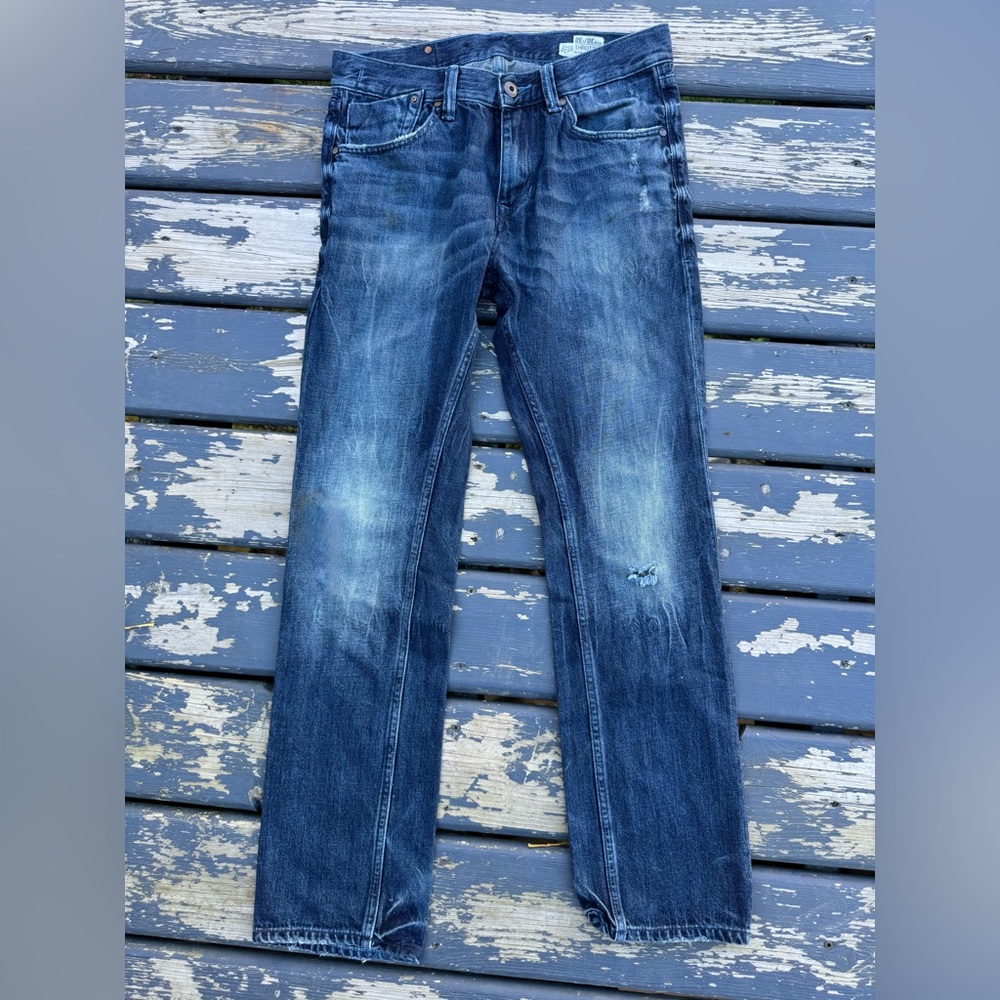 Fox Men's Dark Blue Straight Jeans